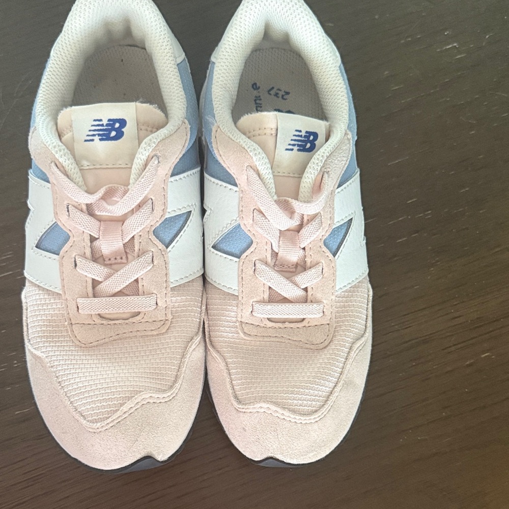 New Balance Kids' Sneakers in Light Pink and White